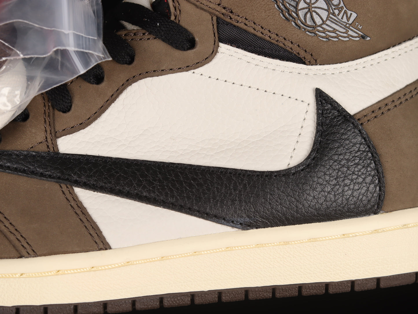 Nike Travis Scott Air Jordan 1 Retro High Sneakers Shoes Leather Fabric