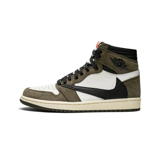 Nike Travis Scott Air Jordan 1 Retro High Sneakers Shoes Leather Fabric
